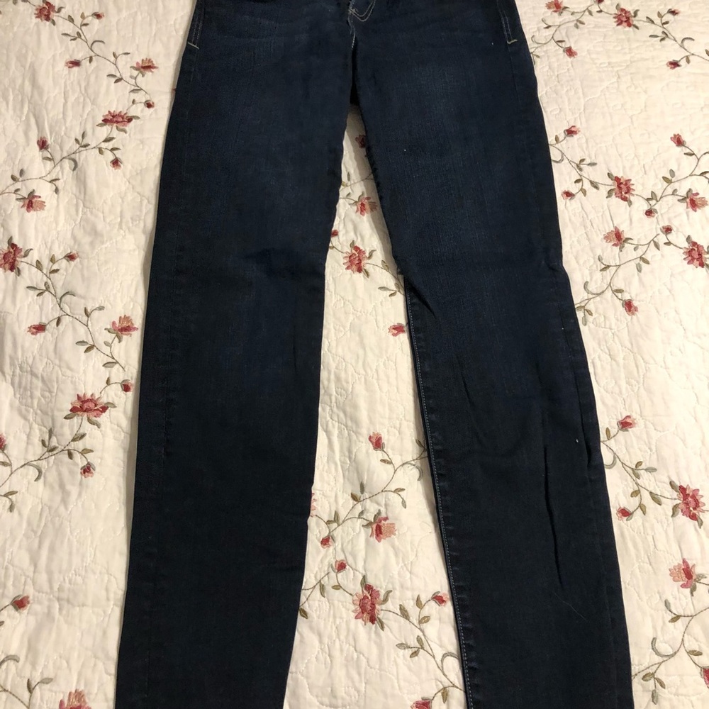 Straight Leg Blue Jeans